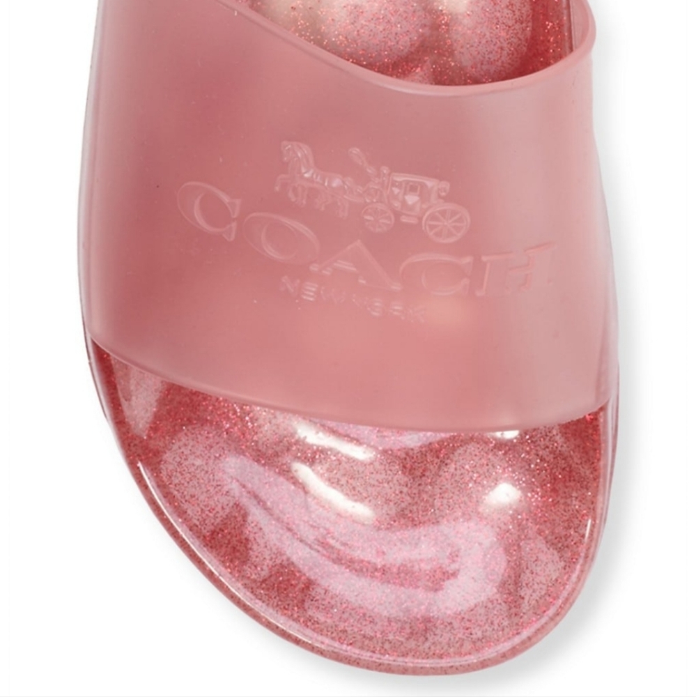 Coach Ulyssa Glitter Pool Slides Size 9 - image 3